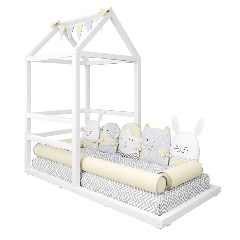 Cama Meia Casinha Montessoriana Branco — vista alternativa