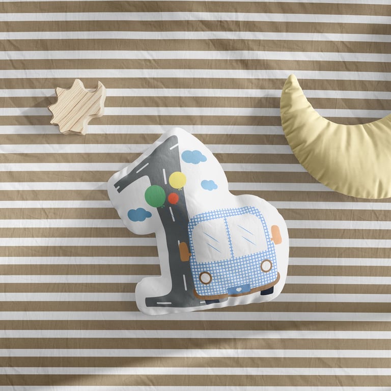 Almofada Mesversário Carrinhos Azul Marinho — vista alternativa