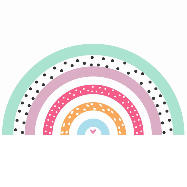 Adesivo de Parede Arco-Íris de Amor