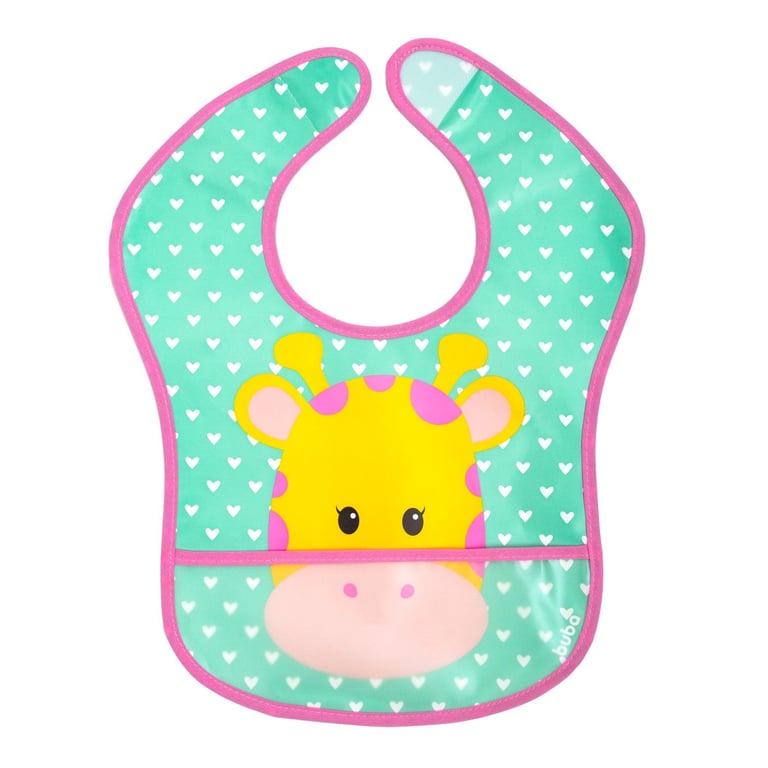 Babador com Bolso Animal Fun Girafa