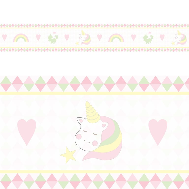 Faixa Adesiva de Parede Unicórnio