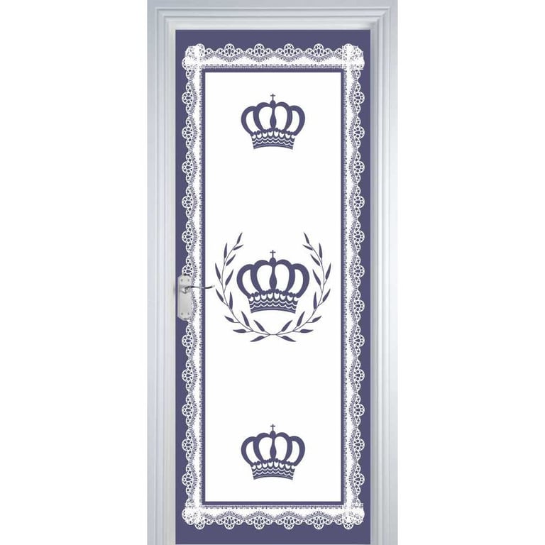Adesivo de Porta Majestade Azul Marinho 85cm