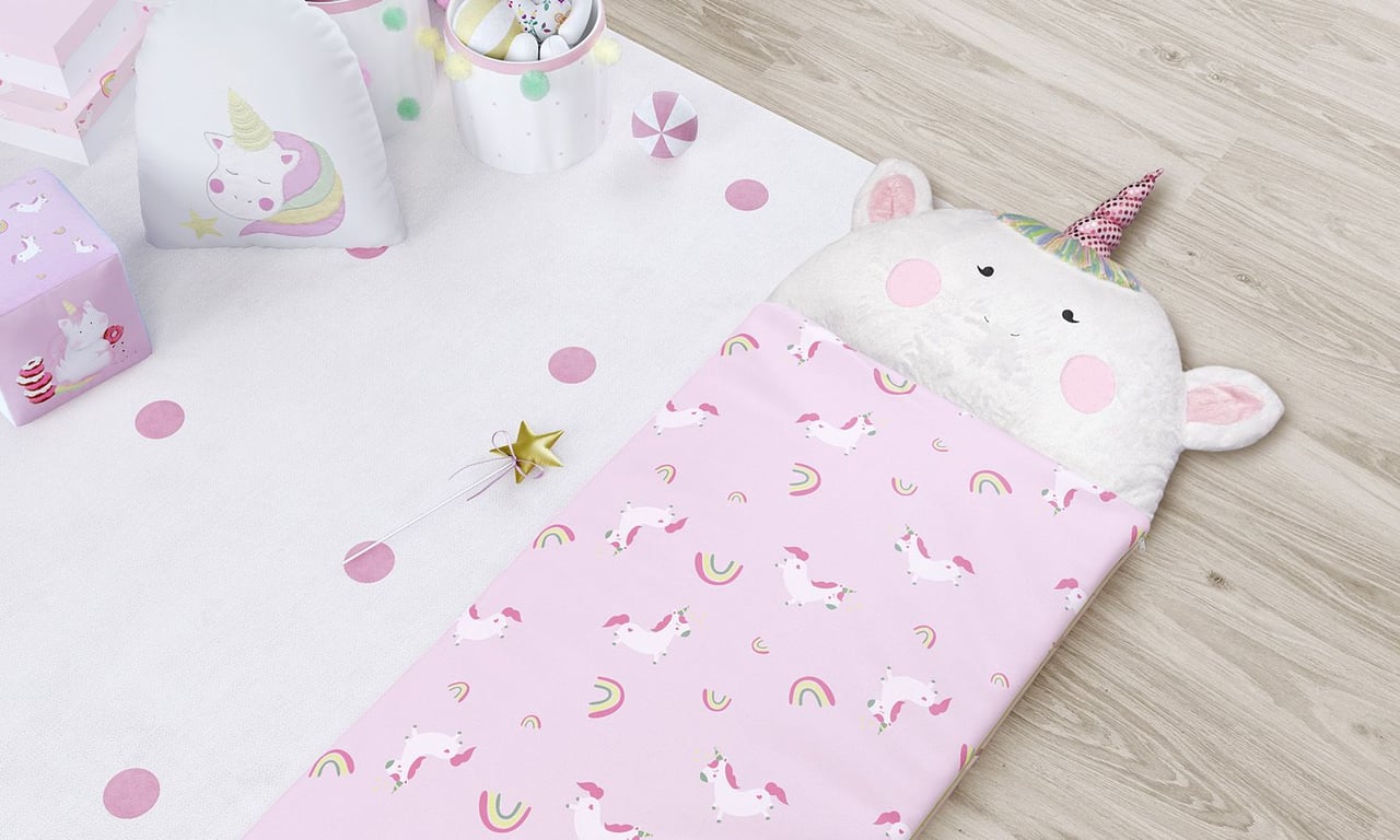 Saco de Dormir Infantil Amiguinhas Unicórnio 1,40m — vista alternativa