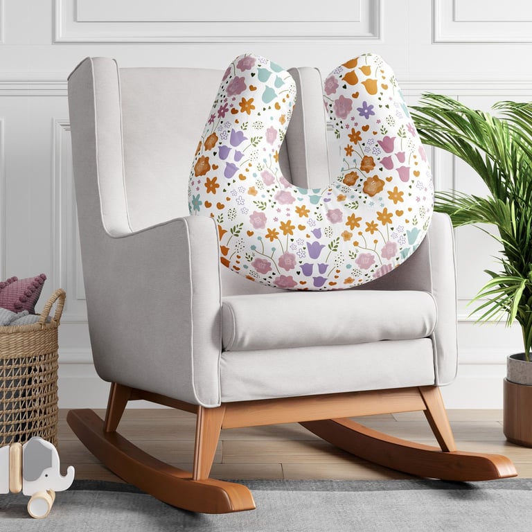 Almofada Amamentação Buquê de Flores Colorido — vista alternativa