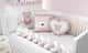 Kit Berço Trança Menina Ursinha Coração Rosa - imagem 4