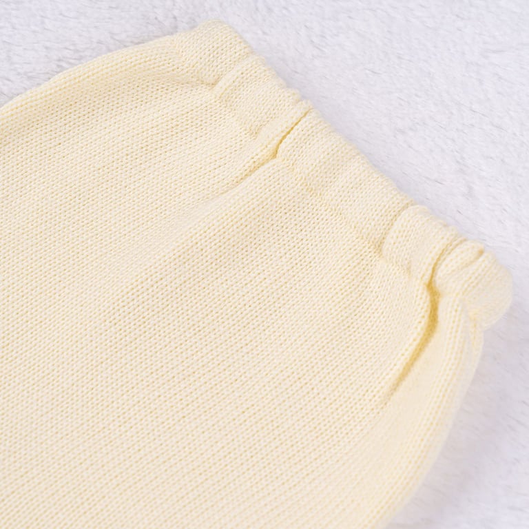 Calça Bebê Tricot Pézinho Canelado Vermelho