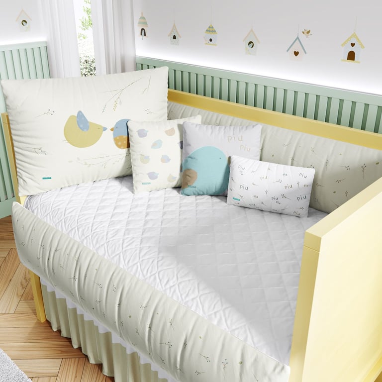 Kit Berço Passarinhos no Jardim — vista alternativa