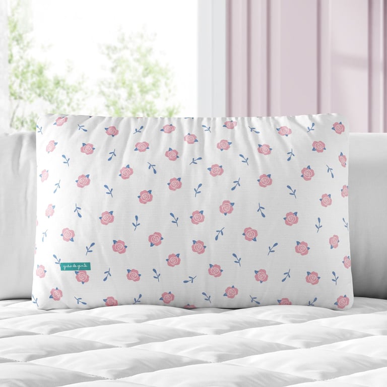 Almofada Retangular Floral Liberty Rosa 35cm