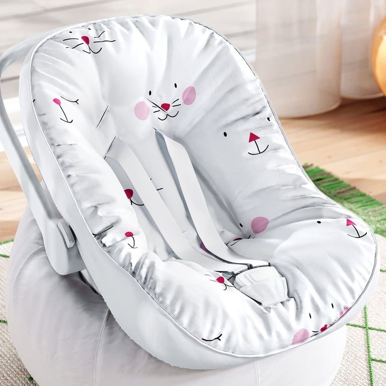 Capa de Carrinho com Protetor de Cinto Amiguinhas Rosa