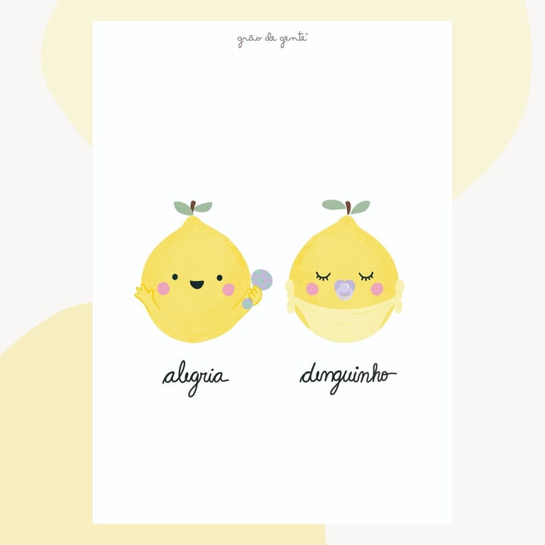 Pôster Adesivo Limões Limões Alegres