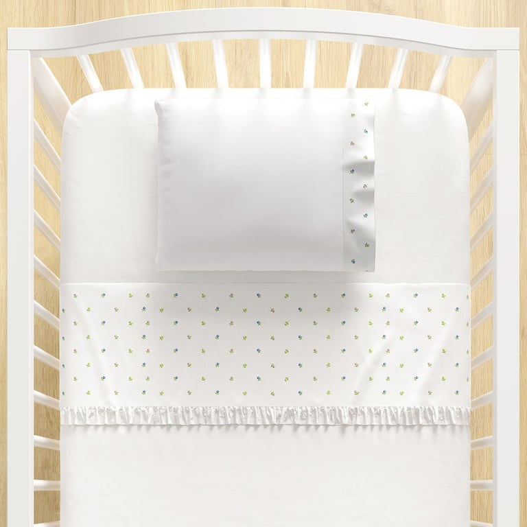 Jogo de Lençol Berço Bordado Floral Petit 3 peças — vista alternativa