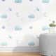 Papel de Parede Carrinhos, Céu, Nuvem e Estrela Azul 3M - imagem 1
