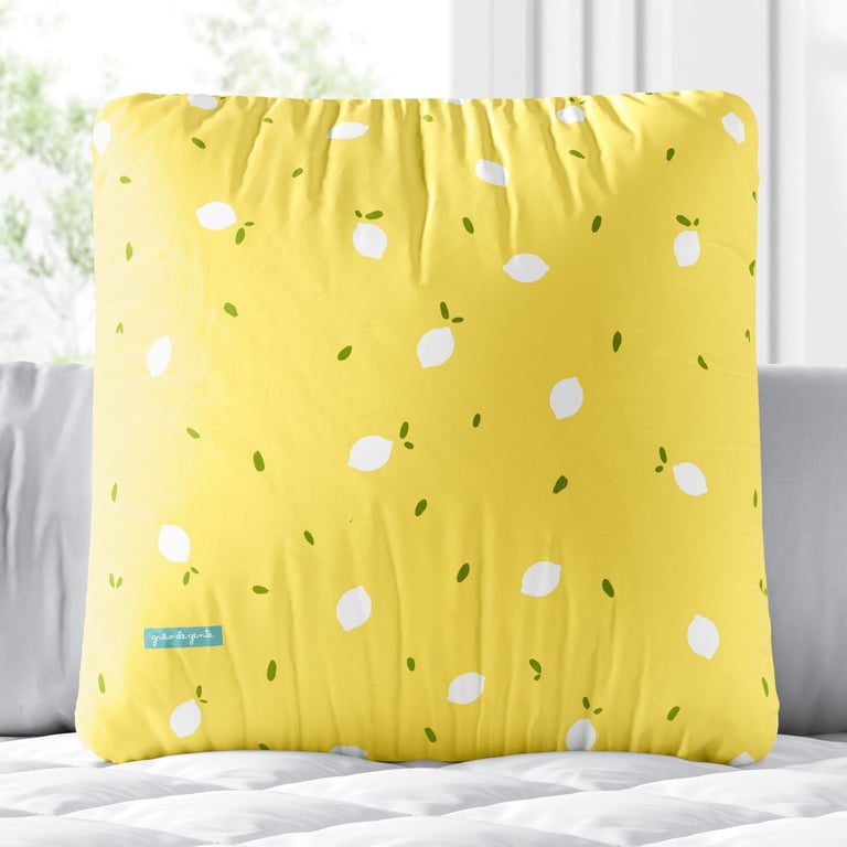 Almofada Quadrada Limão Siciliano 30cm