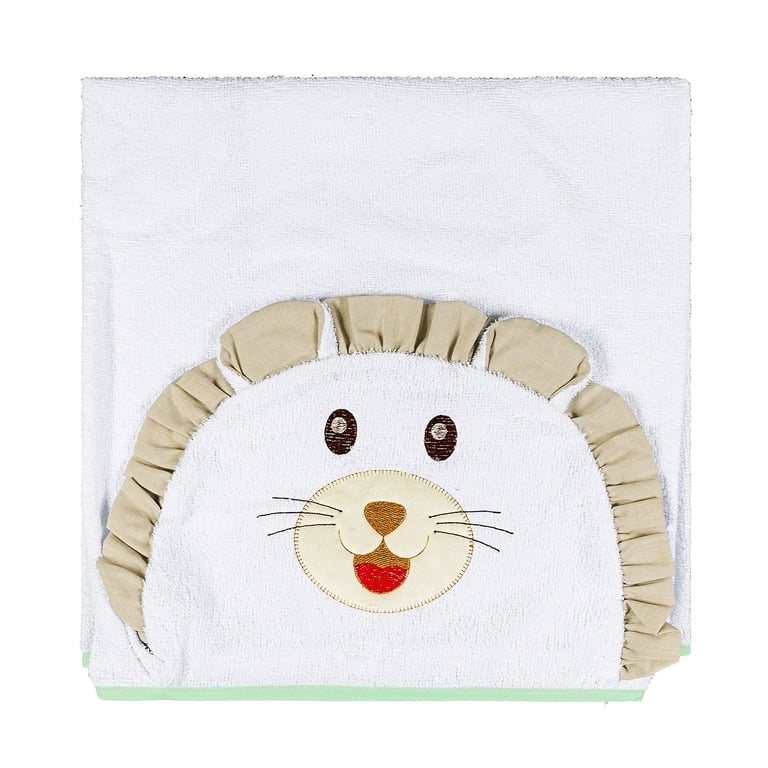 Toalha com Capuz Leãozinho