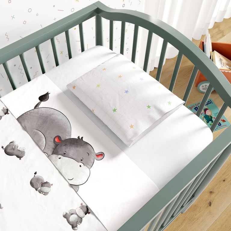 Jogo de Lençol Berço Hipopótamo 3 peças — vista alternativa
