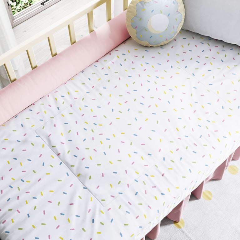 Edredom de Berço Doce Sonho Colorido