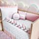Kit Berço Trança Menina Princesa Rosa - imagem 4