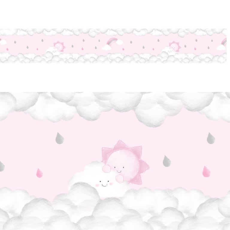 Faixa Adesiva de Parede Solzinho nas Nuvens