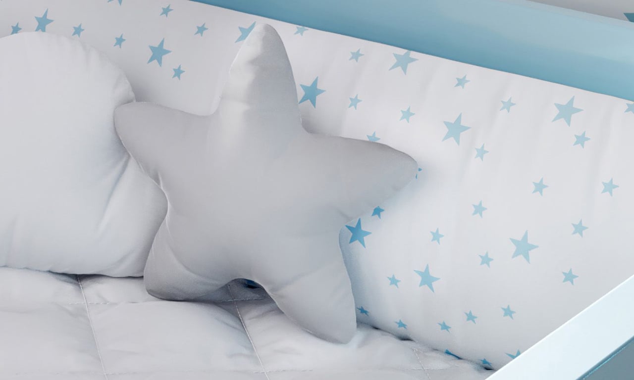 Almofada Estrelinha Cinza 30cm