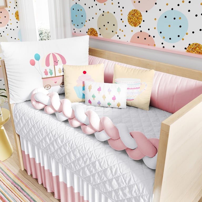 Kit Berço Trança Docinho Colorido — vista alternativa