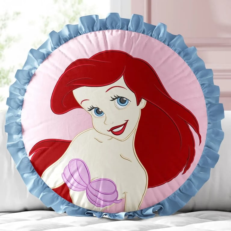 Almofada Redonda A Pequena Sereia — vista alternativa
