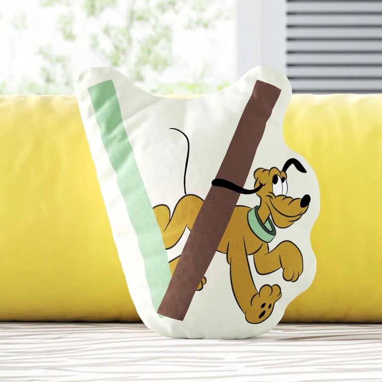 Almofada Pluto Safári Letra V 20cm
