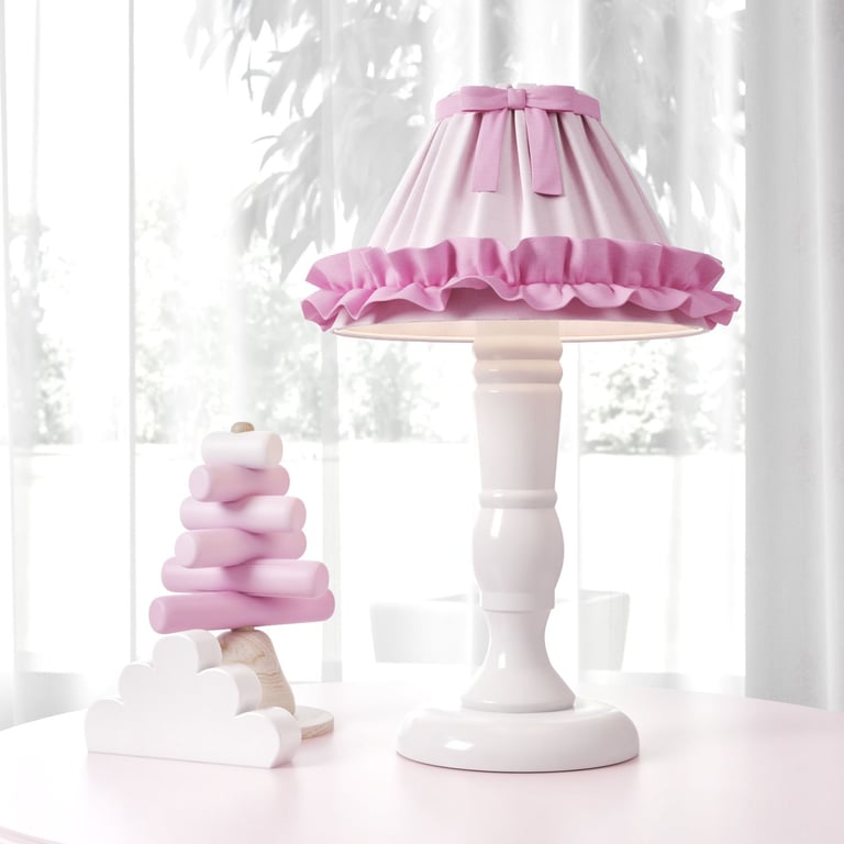 Abajur Madeira Azul bebê