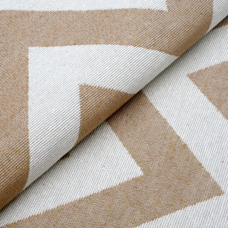 Tapete Retangular Chevron Bege 1,50m
