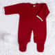 Macacão Tricot Ponto Arroz Vermelho - imagem 2