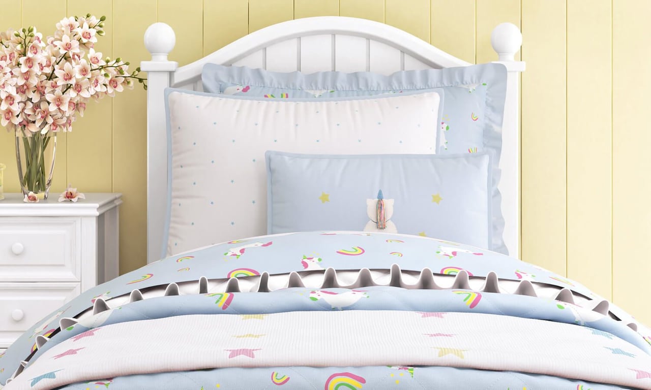 Fronha de Travesseiro Infantil Amiguinhas Unicórnio — vista alternativa