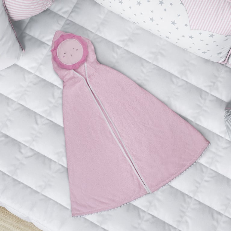 Toalha com Capuz Infantil Sol 90cm