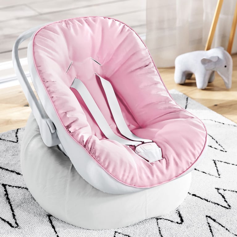 Capa de Bebê Conforto com Protetor de Cinto Rosa