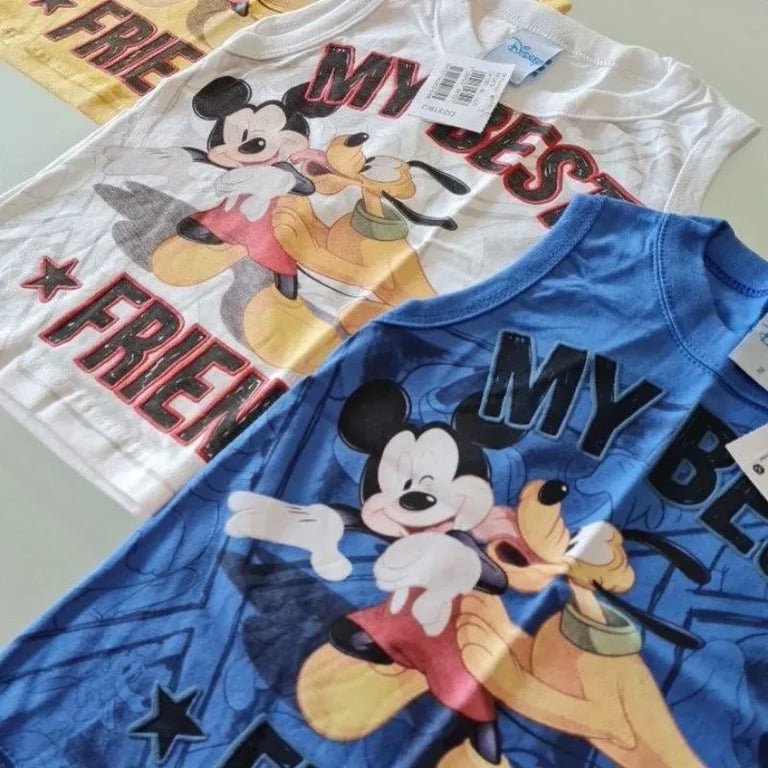 Regata Bebê Mickey G Cores e Modelos Sortidos