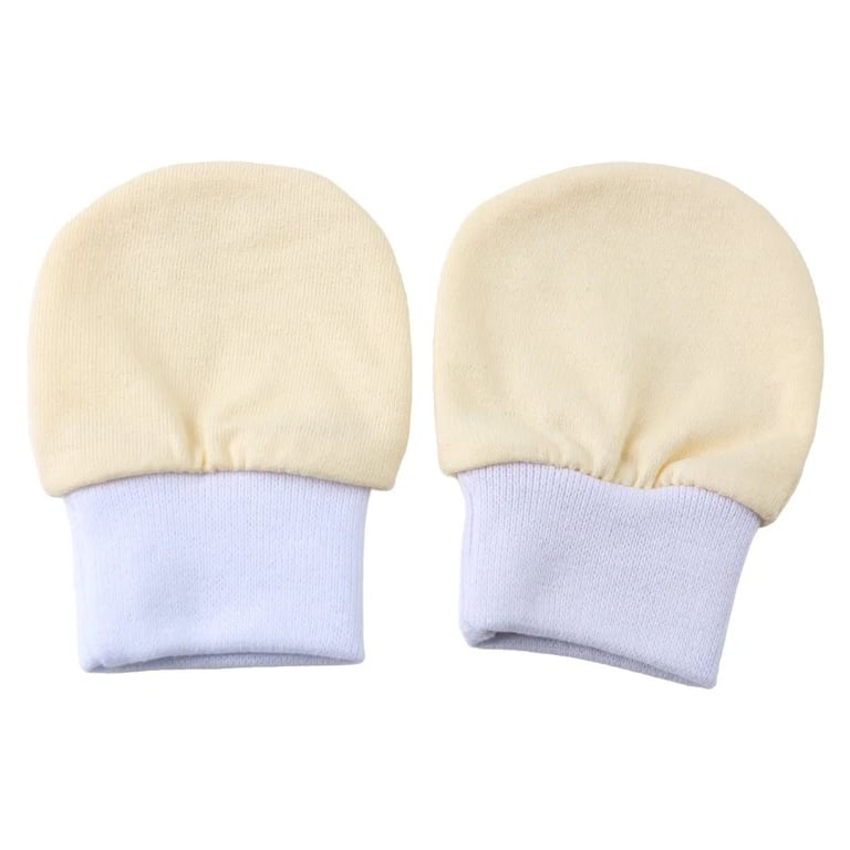 Luva Bebê Chutinho Malha Lisa Amarelo