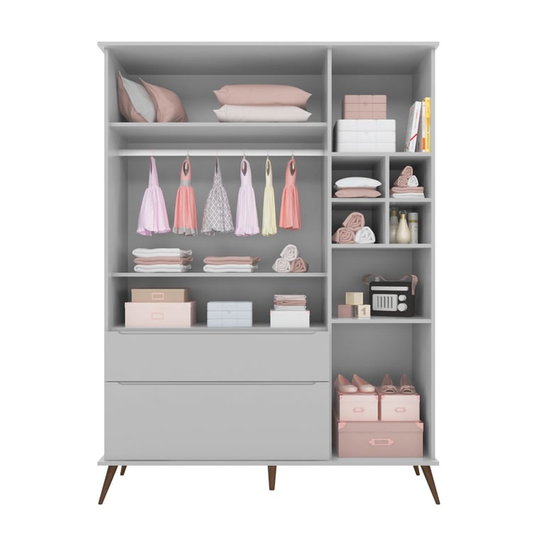 Guarda Roupa Infantil Branco 3 Portas Melinda — vista alternativa