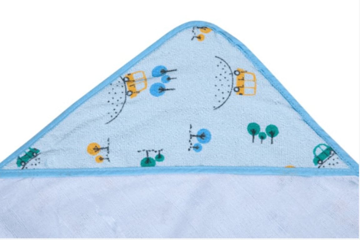 Toalha Felpuda Papizinha Karinho com Capuz Carrinho Bibi — vista alternativa