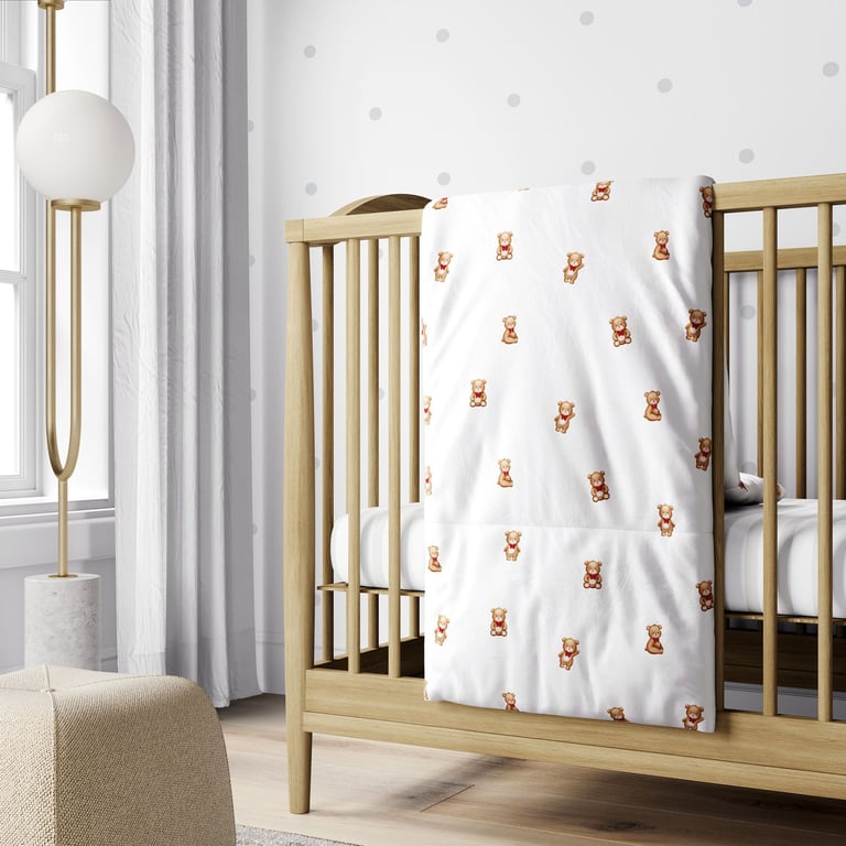 Edredom de Berço Ursinho Vintage — vista alternativa