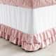 Saia de Cama Infantil Solteiro Babado Duplo Rosa - imagem 1