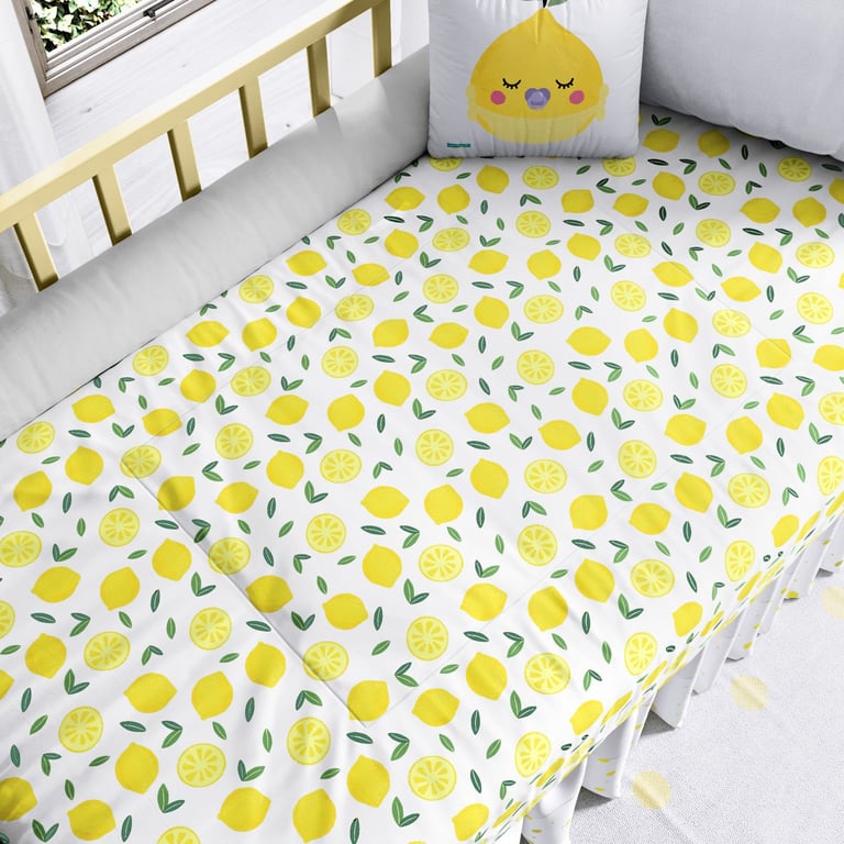 Edredom de Berço Limão Siciliano