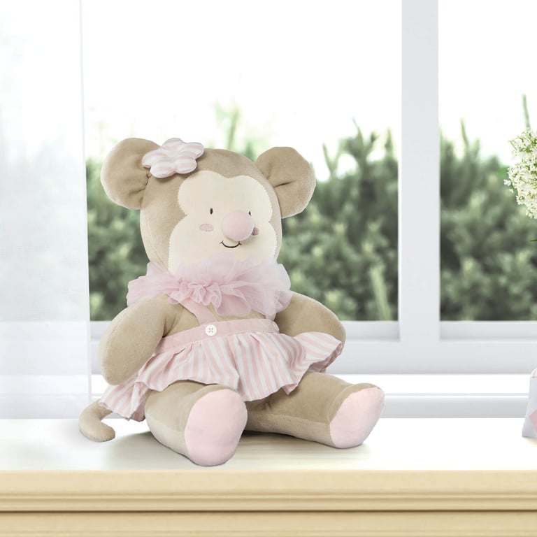 Bichinho de Pelúcia Macaquinha Baby do Circo 45cm