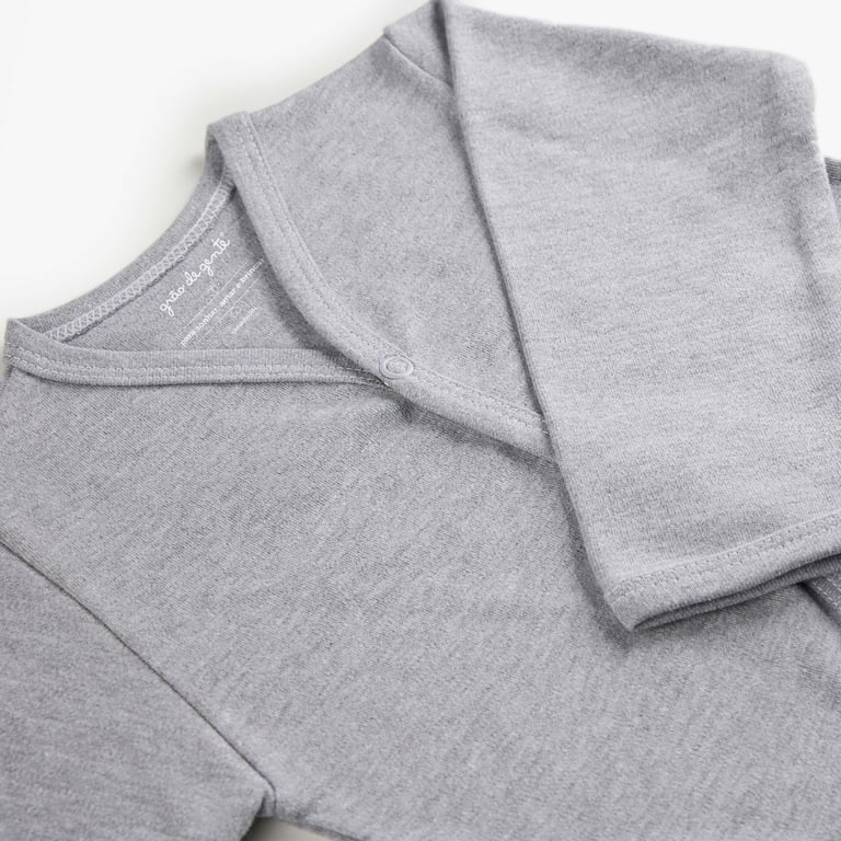 Casaquinho Comfort em Algodão Egípcio Azul Bebê