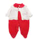 Saída Maternidade Baby Gijo Em Plush Flores Vermelho - imagem 3