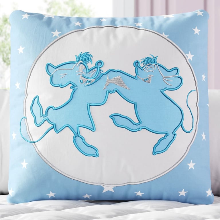 Almofada Quadrada Jaq e Tata Princesa Cinderela