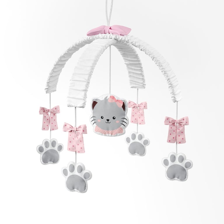 Móbile Gatinha Rosa