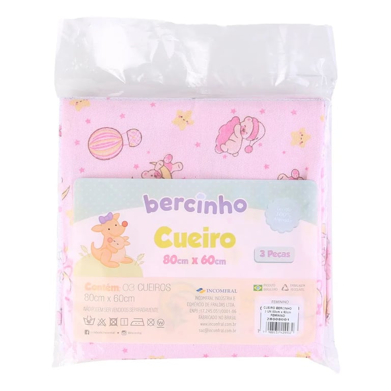 Kit Cueiro Incomfral Bercinho Rosa