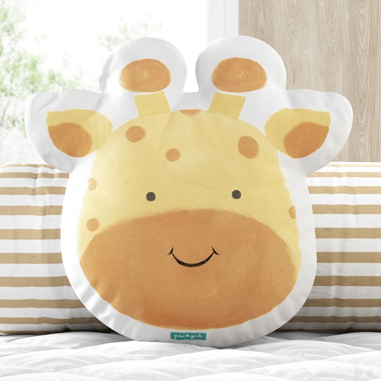 Almofada Amiguinha Girafa Aquarela 33cm