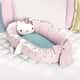 Ninho para Bebê Redutor de Berço Hello Kitty Rosa e Azul - imagem 1