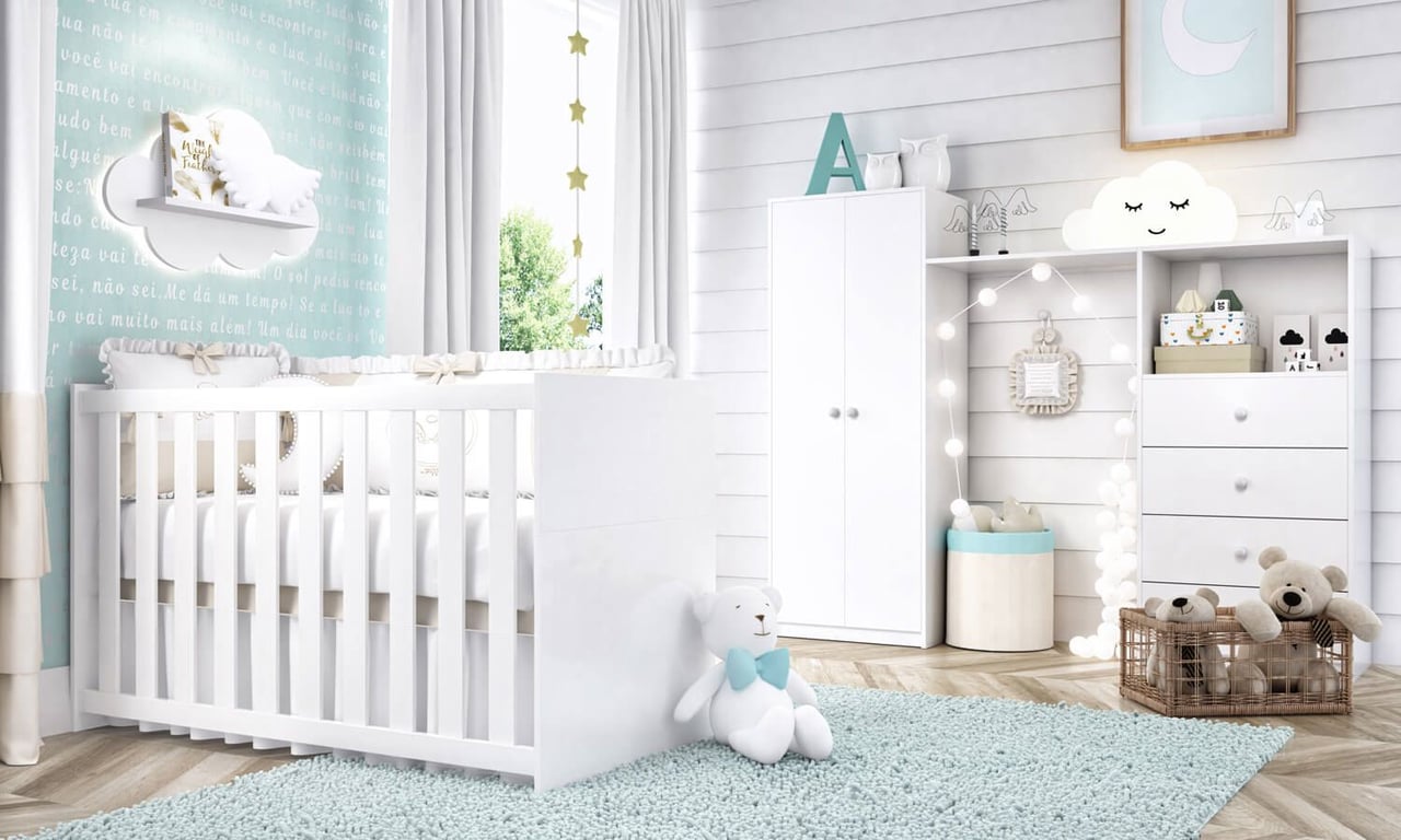 Berço Americano Branco Bianco