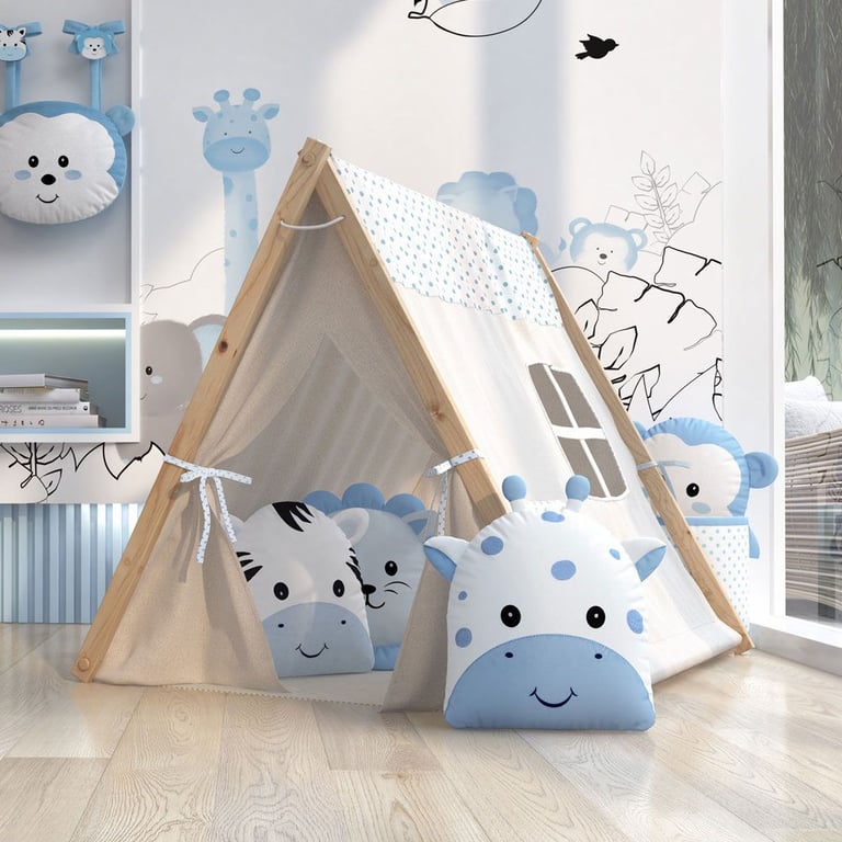 Cabana Quarto de Bebê Amiguinhos Safári