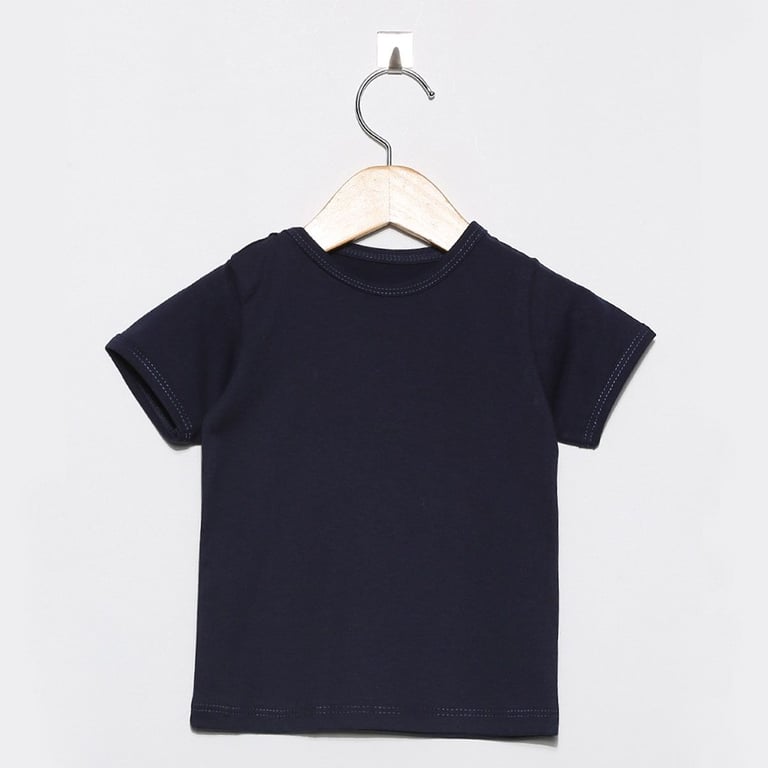 Macacão Curto Listrado Azul Marinho Tam G — vista alternativa